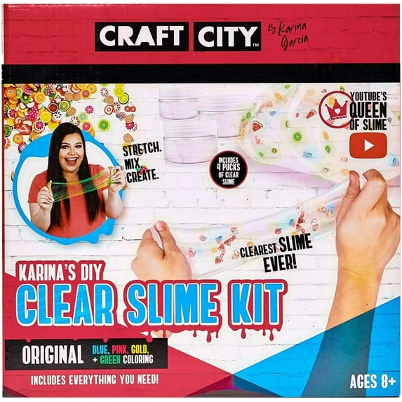 Craft City - Karina's DIY Clear Slime Kit 4 pack