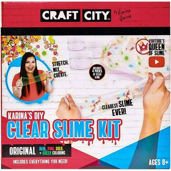 Craft City - Karina's DIY Clear Slime Kit 4 pack