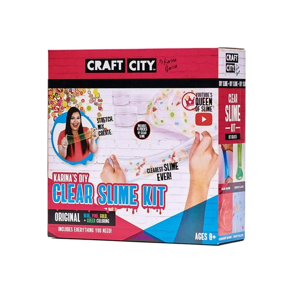 Craft City - Karina's DIY Clear Slime Kit 4 pack