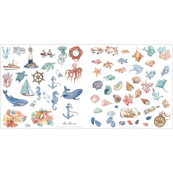 Craft Consortium Double-Sided Paper Pad 12"X12" 40/Pkg-Ocean Tale