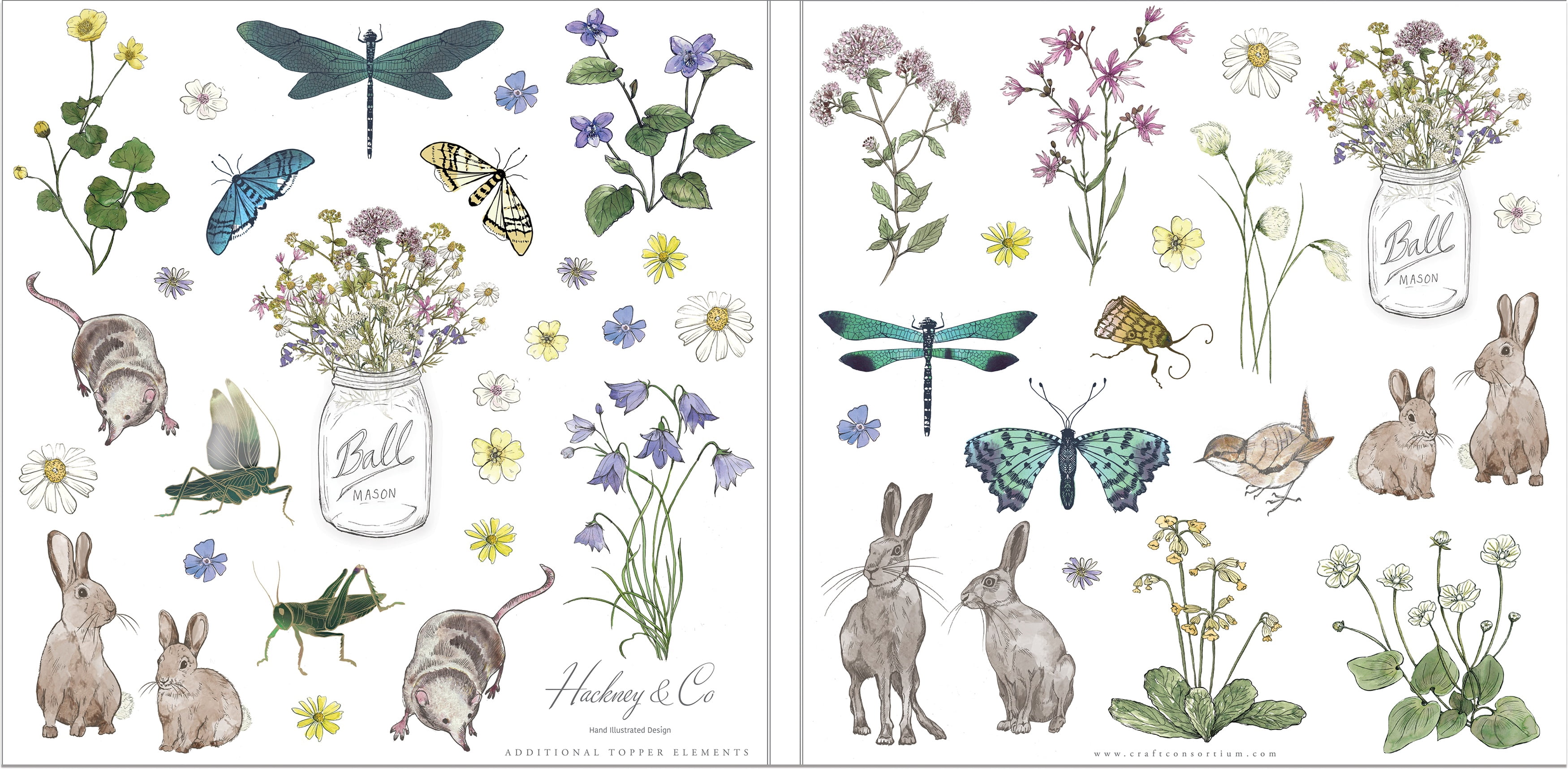 Craft Consortium Double-Sided Paper Pad 12"X12" 40/Pkg-Wildflower Meadow