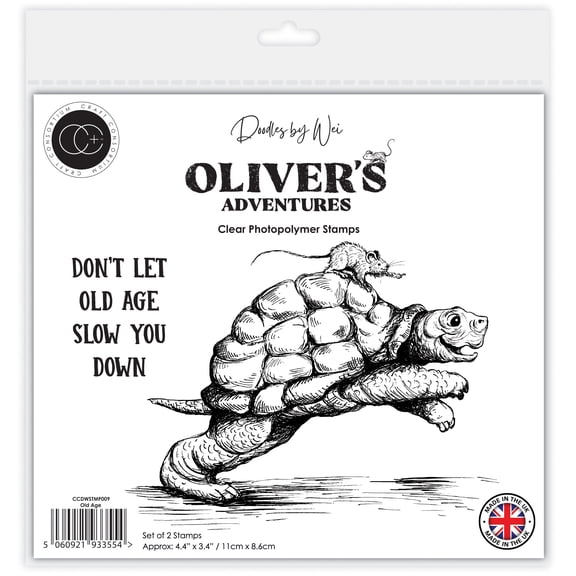 Craft Consortium Photopolymer Stamp set-Old Age, Oliver's Adventures