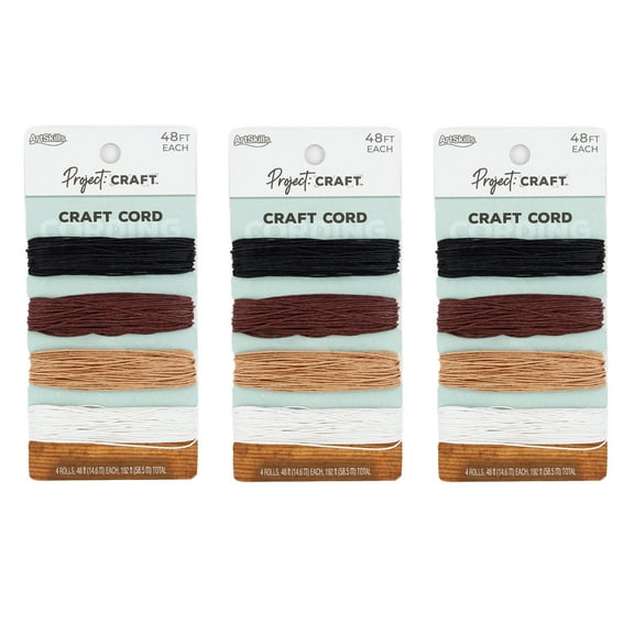 Craft Cord for Jewelry Making, & Arts and Crafts, 12-Pieces