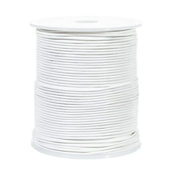 Craft County 1.5MM Round Leather Cord – 5, 10, 25 or 50 Yards or 328 feet – Various Colors