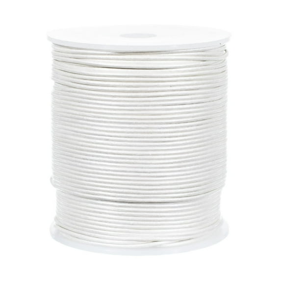 Craft County 1.5MM Round Leather Cord – 5, 10, 25 or 50 Yards or 328 feet – Various Colors
