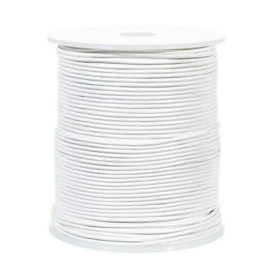 Craft County 1.5MM Round Leather Cord – 5, 10, 25 or 50 Yards or 328 feet – Various Colors
