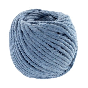 Craft County 100% All-Natural Cotton Rope for Braided Wall Hangings & More - 3mm or 5mm Diameter - Multiple Colors