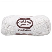 Craft County 100% Cotton Yarn - Bright White - 12 Pack
