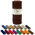 thumbnail image 1 of Craft County 100% Hemp Cord Spools – 205 ft (62.5m) Crafting Cord with a Polished Finish – Dark Brown (1mm), 1 of 3