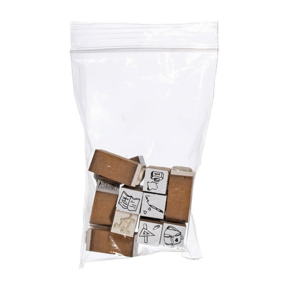 Craft County 12 Piece Wooden Stamp Set – Variety of Designed Packs – DIY Cards and Scrapbooking