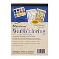 thumbnail image 1 of Craft County 24 Pack Watercolor Paint Set - Patterned Design Pads: Abstract & Nature Templates - Brush Landscapes, Portraits, & Still-life, 1 of 5