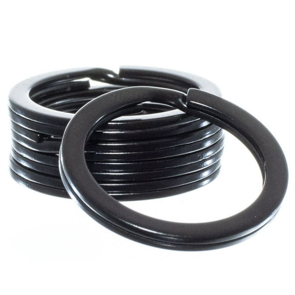 Craft County 3/4 Inch Black Split Rings - Multiple Pack Size Options - Used for Arts & Crafts, Home, Organization, Attachment