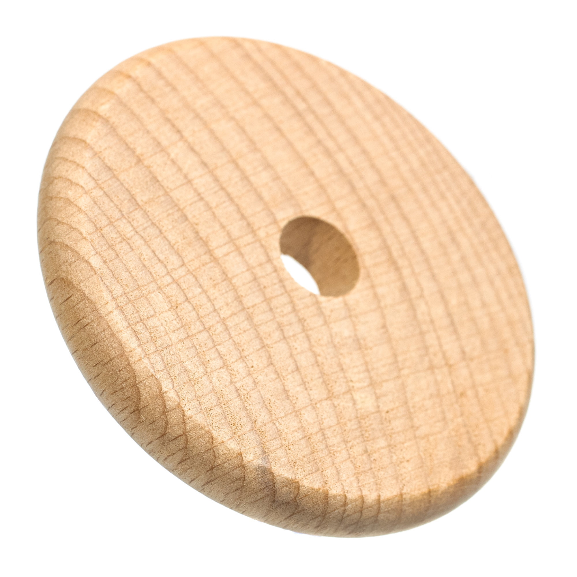 Craft County 3 Inch Wood Bead Disc in Multiple Pack Sizes - Great for Projects, Magnets, Counting Tiles, and More!