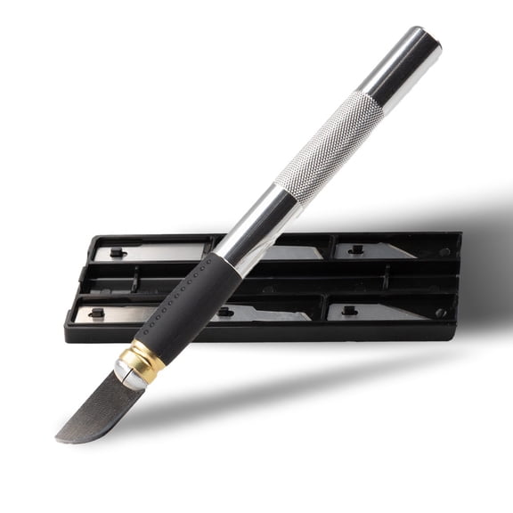 Craft County 5-Piece Craft Knife Set - Comfort Grip Handle with 6 Unique Blade Styles