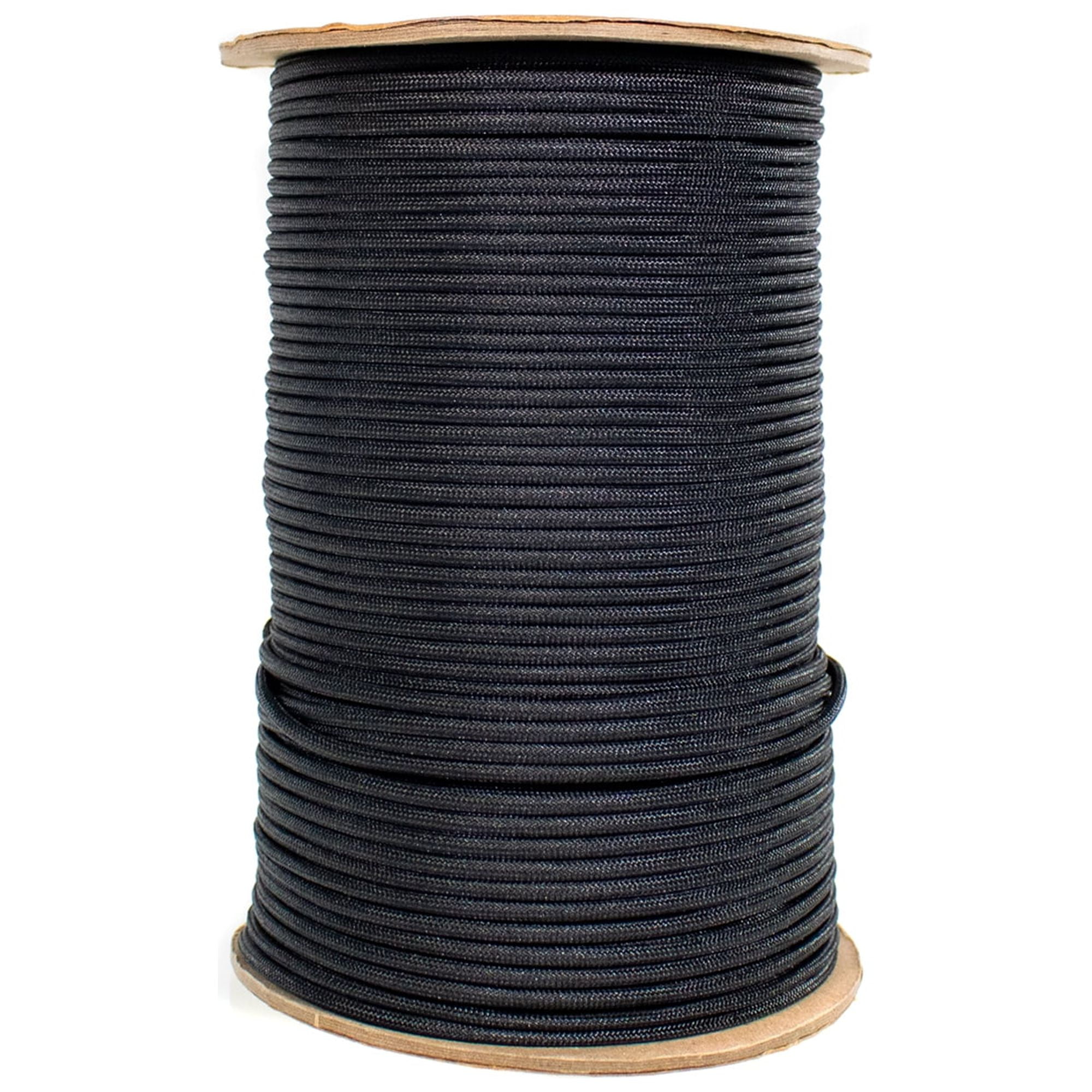 Craft County 500 Foot Commercial Black Parachute Cord – Coiled on Spool –  Craft Cord – Arts and Crafts 