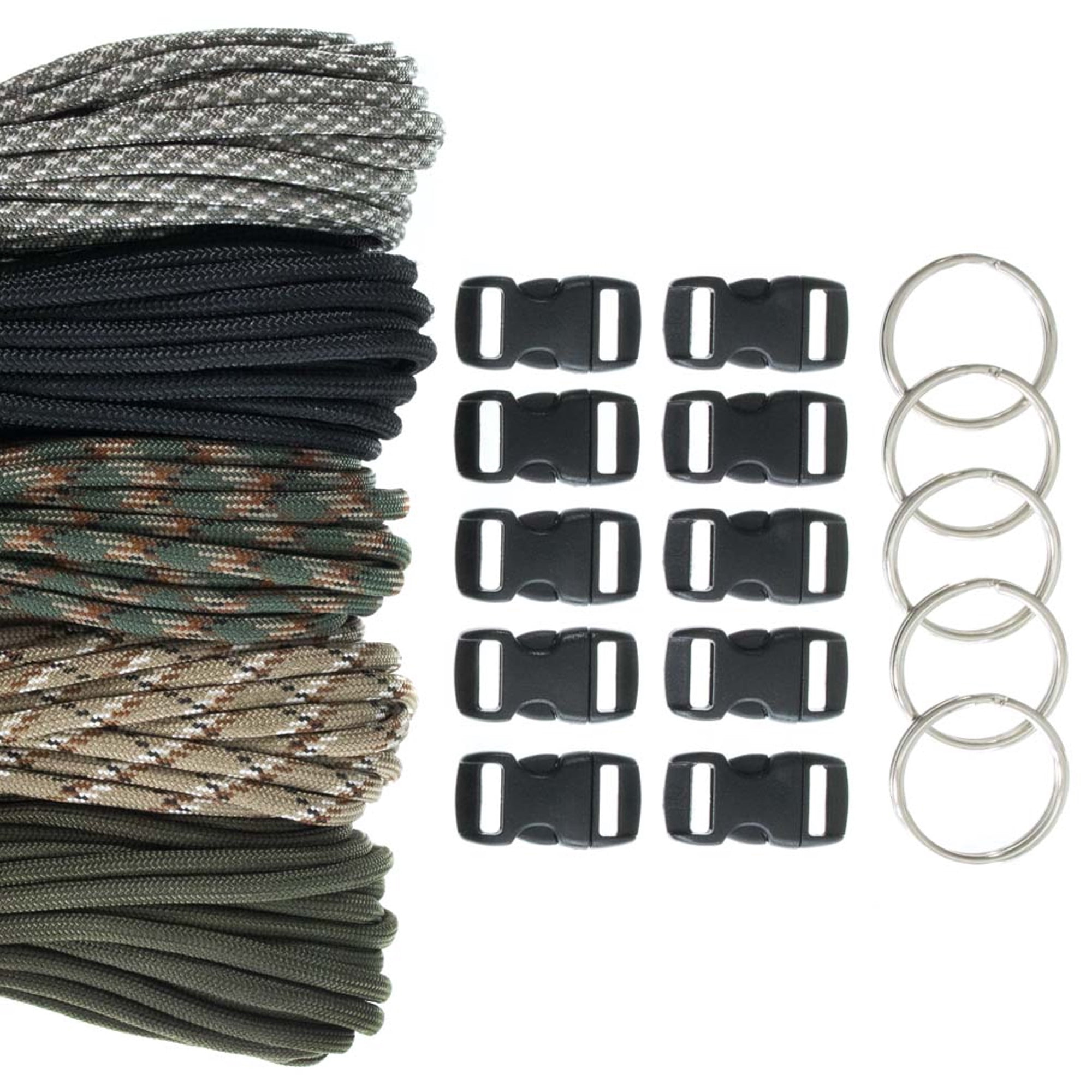 Craft County 550 Paracord Combo Crafting Kit with Buckles