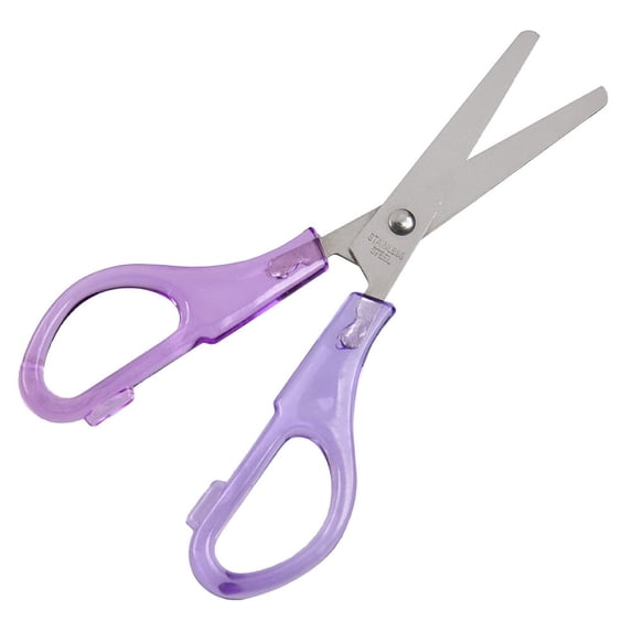 Craft County Ambidextrous Stainless Steel Safety Scissors – Ideal for Crafting, Office Use, Classrooms, and More!