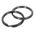 thumbnail image 2 of 10-Pack Black Iron Split Ring Keychains – Durable Metal Loop Rings For DIY Projects & Crafting (25-32mm) 2 of 6