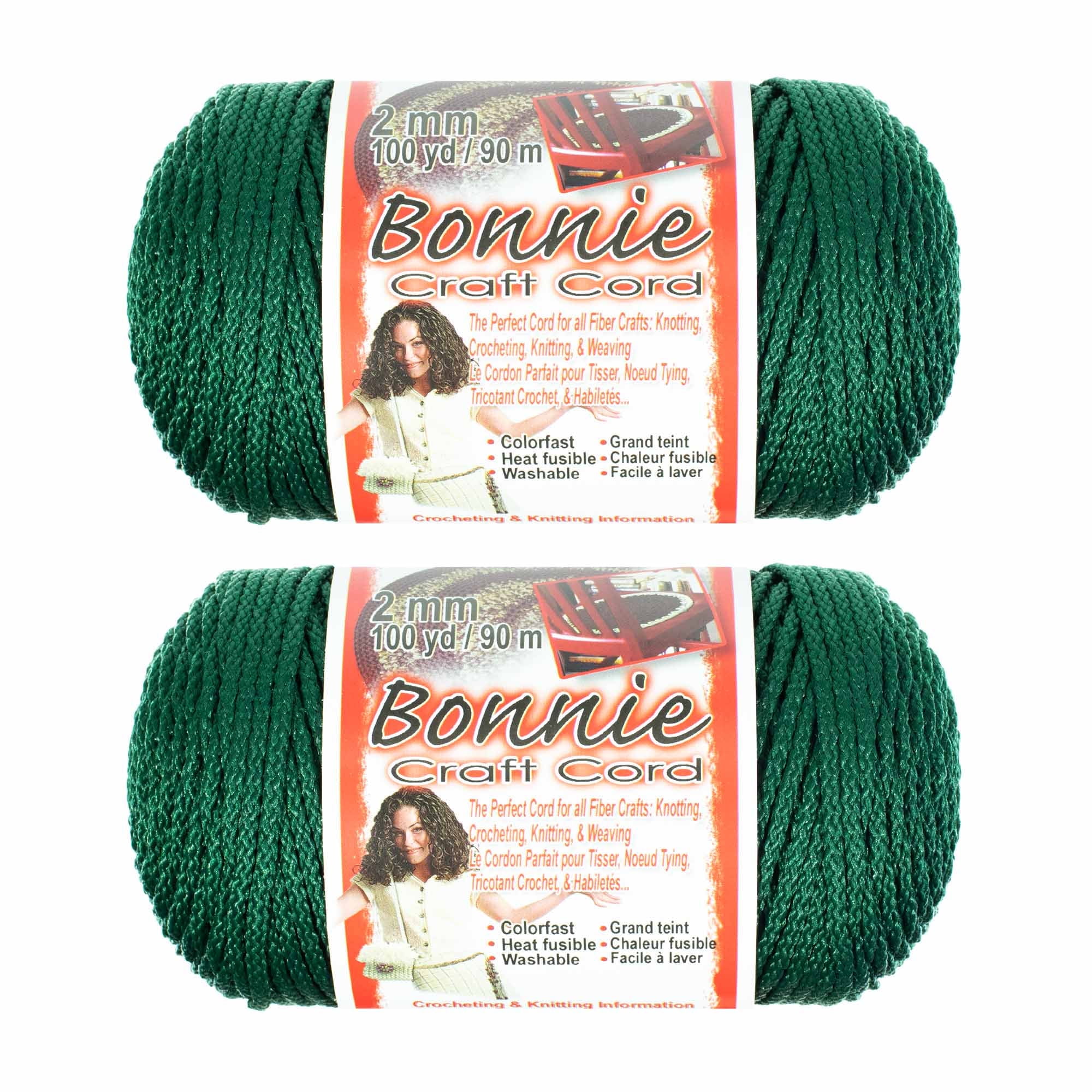 Craft County Bonnie Cord - 2MM - 2 Pack - Available in a Variety of Colors