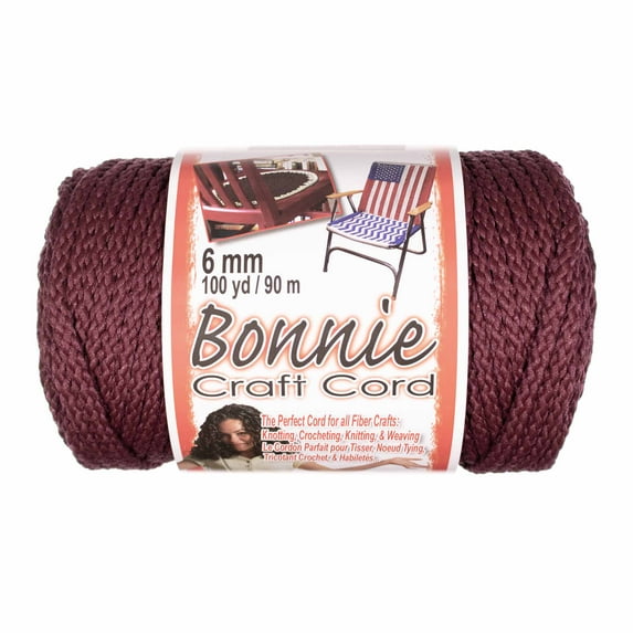 Craft County Bonnie Cord - 6mm Diameter - 100 Yards in Length - Available in an Assortment of Colors