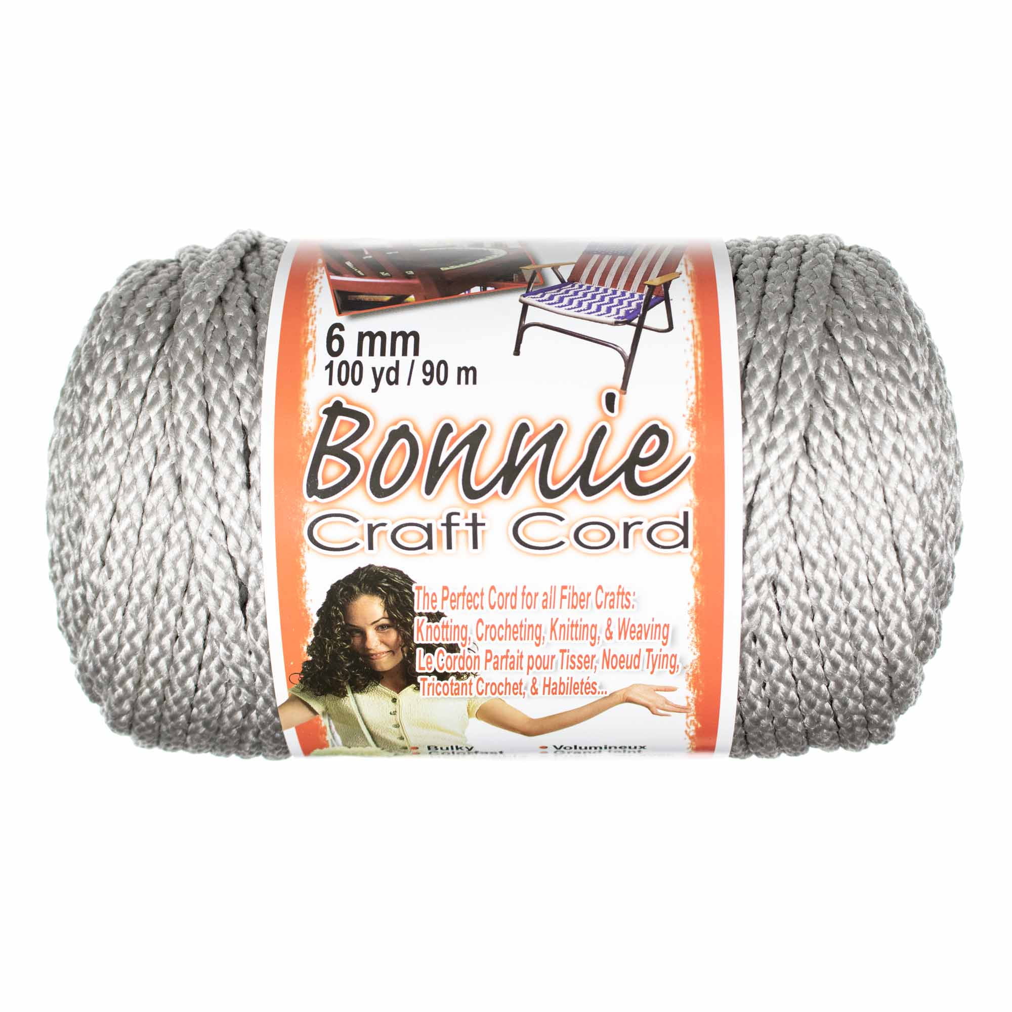 Craft County Bonnie Cord - 6mm Diameter - 100 Yards in Length - Available in an Assortment of Colors