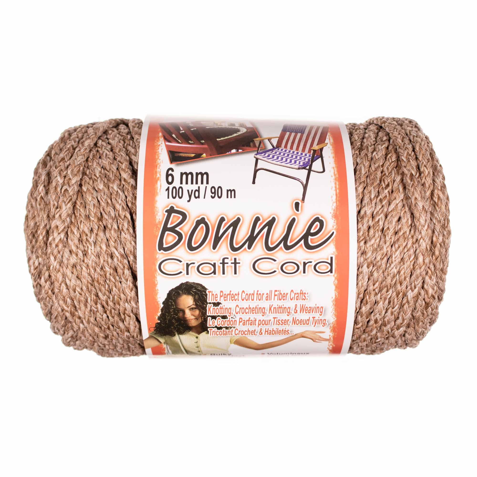 Craft County Bonnie Cord - 6mm Diameter - 100 Yards in Length - Available in an Assortment of Colors