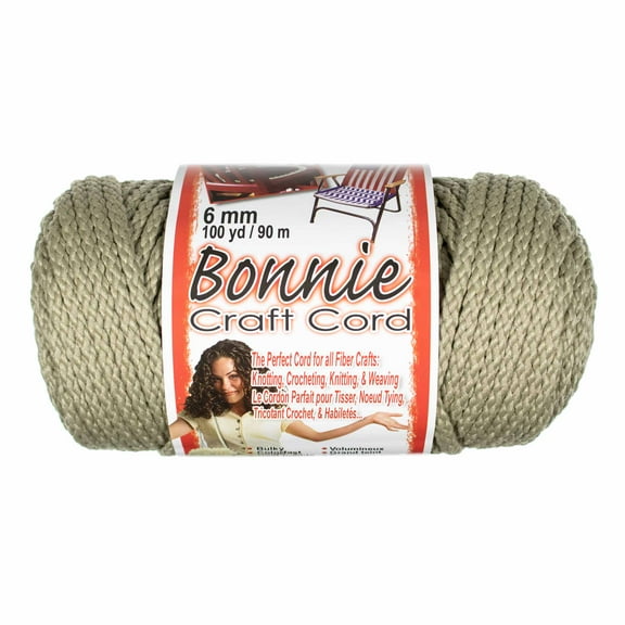 Craft County Bonnie Cord - 6mm Diameter - 100 Yards in Length - Available in an Assortment of Colors