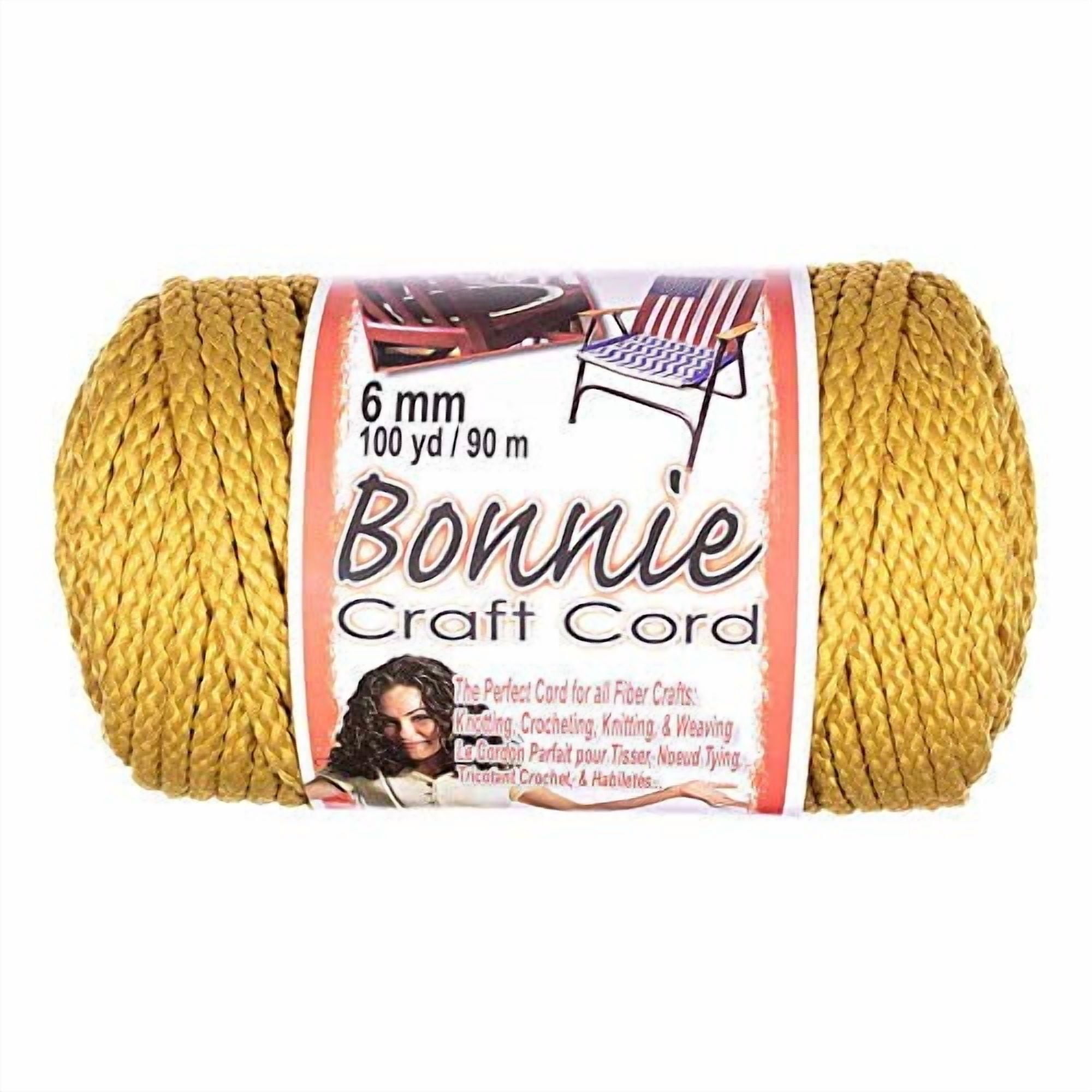 Craft County Bonnie Cord - 6mm Diameter - 100 Yards in Length - Available in an Assortment of Colors