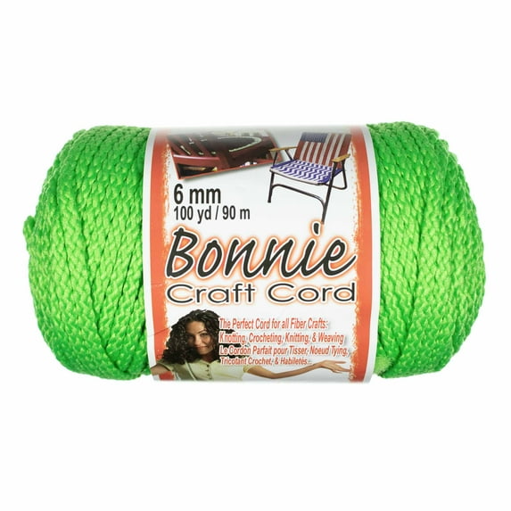 Craft County Bonnie Cord - 6mm Diameter - 100 Yards in Length - Available in an Assortment of Colors