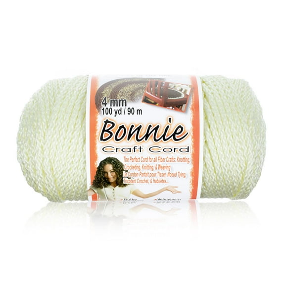 Craft County Bonnie Macrame Cord - 4mm - 100 yd Lengths - Various Colors