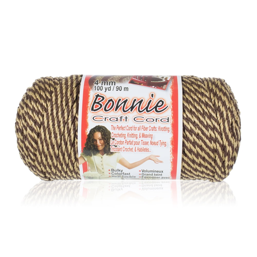 Craft County Bonnie Macrame Cord - 4mm - 100 yd Lengths - Various Colors
