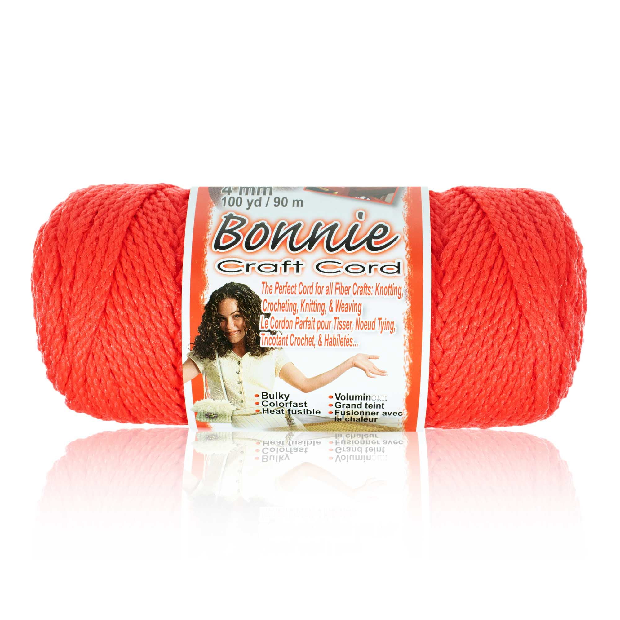 Craft County Bonnie Macrame Cord - 4mm - 100 yd Lengths - Various Colors