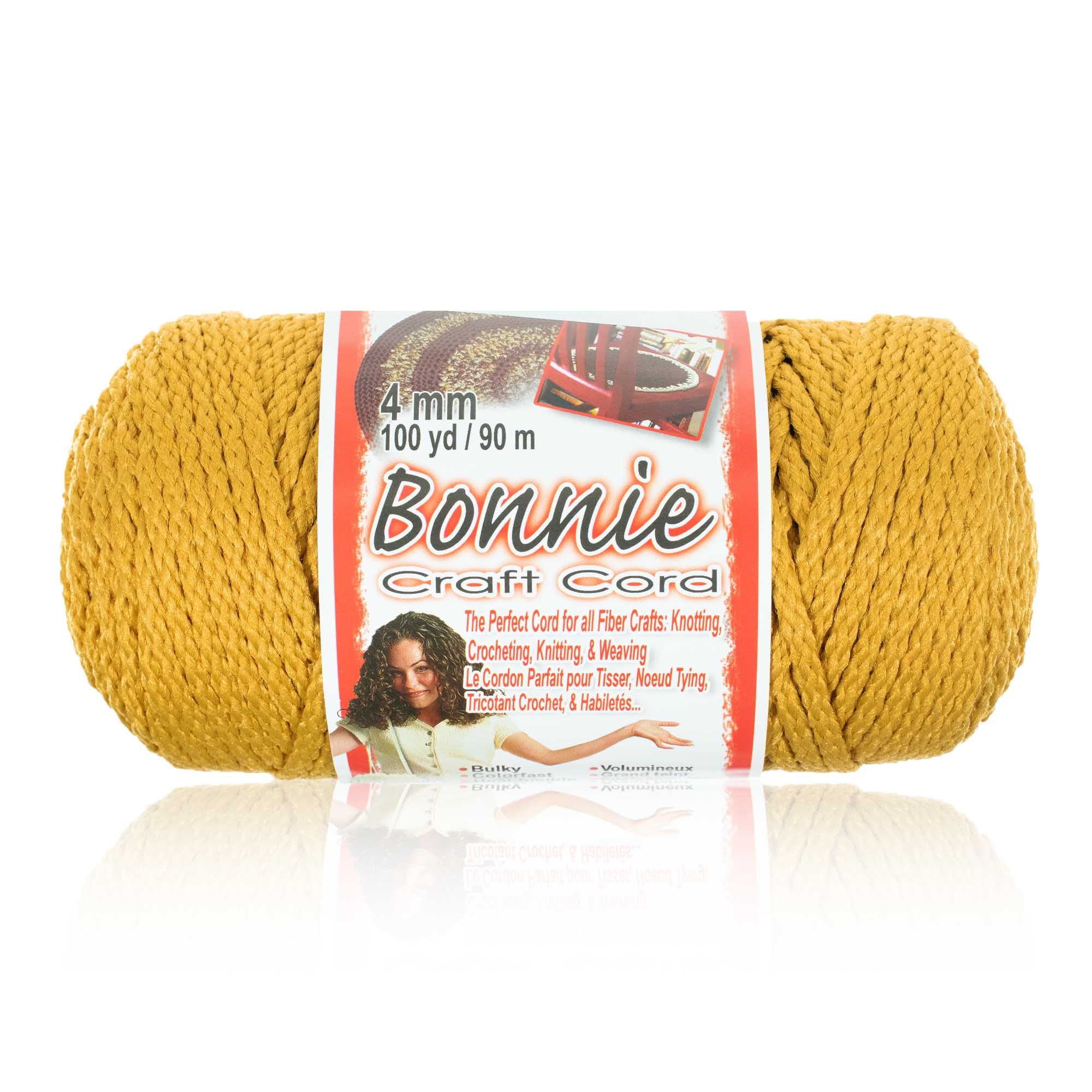 Craft County Bonnie Macrame Cord - 4mm - 100 yd Lengths - Various Colors
