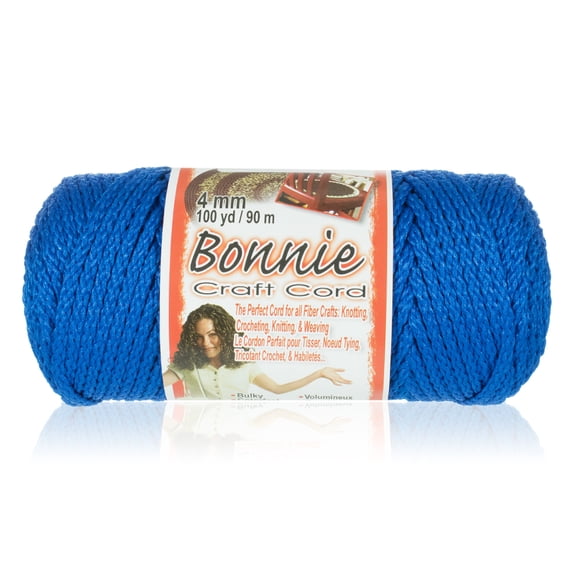 Craft County Bonnie Macrame Cord - 4mm - 100 yd Lengths - Various Colors