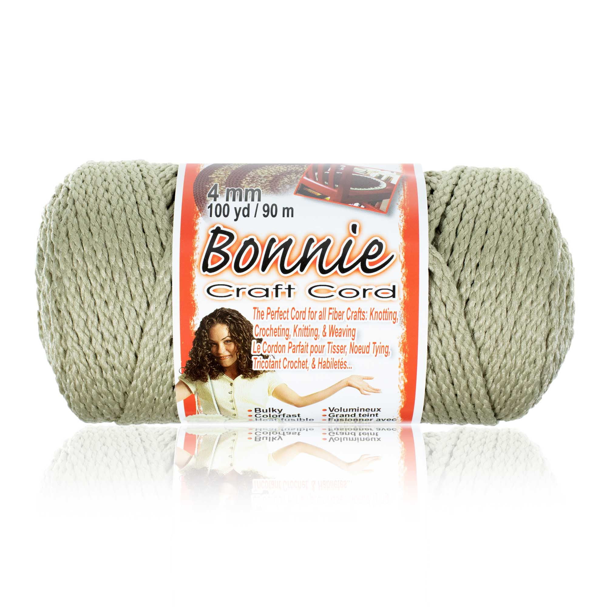 Craft County Bonnie Macrame Cord - 4mm - 100 yd Lengths - Various Colors