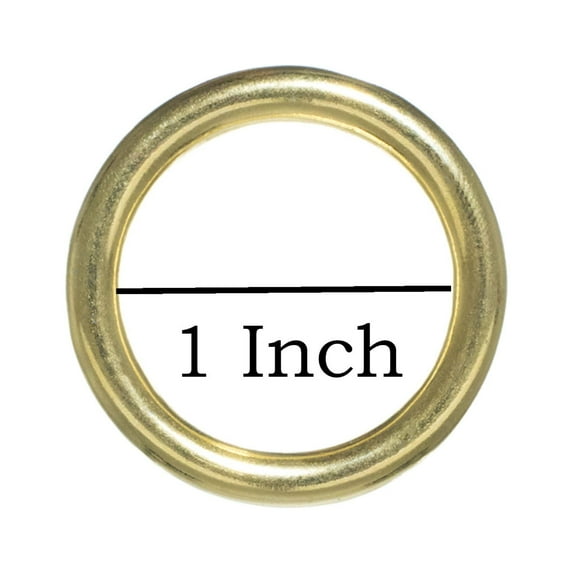 Craft County Brass O-Rings – Inside Diameter Size Options (1/2, 3/4, 1 1/4, 1 1/2, 1, 2) – Packs of 2, 5, 10, 15, 25, 50, 100