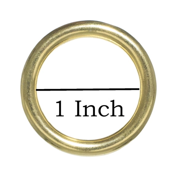Craft County Brass O-Rings – Inside Diameter Size Options (1/2, 3/4, 1 1/4, 1 1/2, 1, 2) – Packs of 2, 5, 10, 15, 25, 50, 100