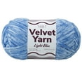 thumbnail image 1 of Craft County Bulky 5 Velvet Yarn – Super Soft Polyester Yarn for Blankets, Home Décor, and More! (Light Blue, Single Pack), 1 of 4