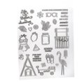 thumbnail image 1 of Craft County Clear Silicone Stamps – Various Designs, Lettering, Sizes – Rubber Stamps – DIY Crafts, 1 of 3