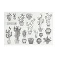 thumbnail image 1 of Craft County 6.3'' x 4.3'' Cactus Clear Silicone Stamp Set, 1 of 3