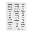 thumbnail image 1 of Craft County Clear Silicone Stamps – Various Designs, Lettering, Sizes – Rubber Stamps – DIY Crafts, 1 of 3