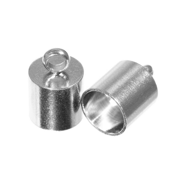 Craft County Cord End Caps - Bronze or Silver - Multiple Sizes and Pack Options