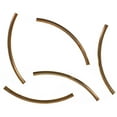 thumbnail image 1 of Craft County Curved Tube Beads - Metal Spacer Beads, Connectors, and Jewelry Findings - DIY Bracelet and Necklace Material - Many Finishes and Sizes Available, 1 of 3