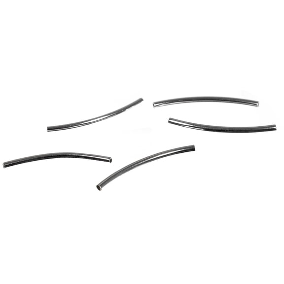 Craft County Curved Tube Beads Multiple Sizes, Colors, and Pack Sizes Jewelry Connector