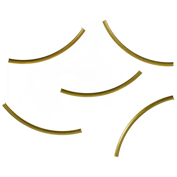 Craft County Curved Tube Beads – Multiple Sizes, Colors, and Pack Sizes – Jewelry Connector