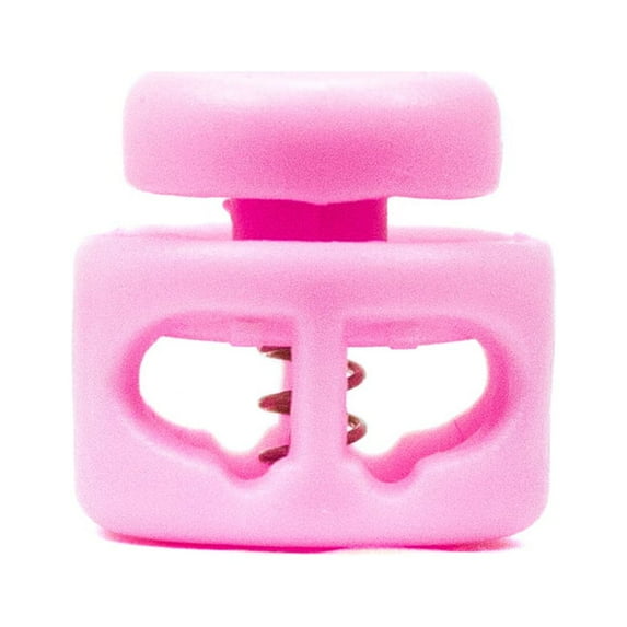 Craft County Double Barrel Slider Spring Loaded Cord Locks - Variety of Bright Colors Available - Pack Sizes Range from 5-1000 - Ideal for Drawstrings, Backpacks, Bracelets