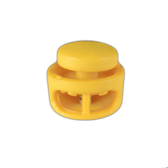 Craft County Double Barrel Slider Spring Loaded Cord Locks - Variety of Bright Colors Available - Pack Sizes Range from 5-1000 - Ideal for Drawstrings, Backpacks, Bracelets