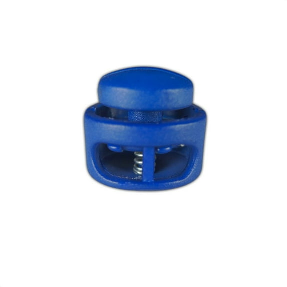 Craft County Double Barrel Slider Spring Loaded Cord Locks - Variety of Bright Colors Available - Pack Sizes Range from 5-1000 - Ideal for Drawstrings, Backpacks, Bracelets