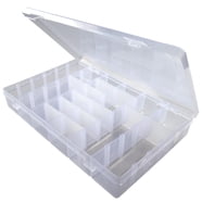 Creative Options Deep Utility Nine Compartment Storage Box, Clear ...
