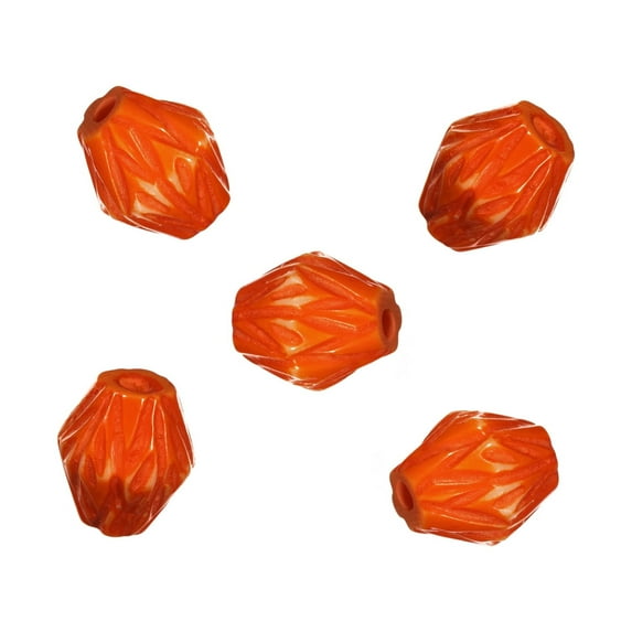 Craft County Etched Colorful Beads – 6 Color Options – 3 Pack Sizes – DIY Arts and Crafts, Jewelry, and Macrame